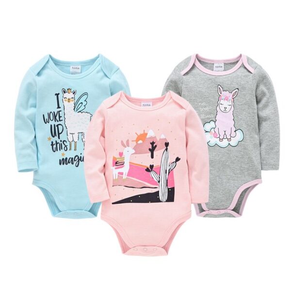 Kit com 3 bodies manga comprida para menina. - Image 5
