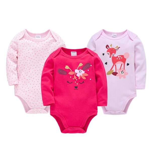Kit com 3 bodies manga comprida para menina. - Image 4