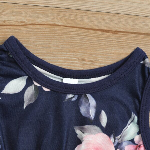 Bore floral e bandana menina. - Image 4