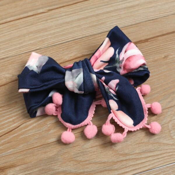 Bore floral e bandana menina. - Image 6