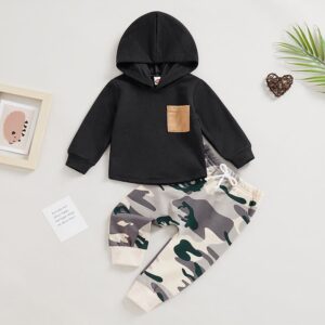 Agasalho Camuflado Menino manga longa com capuz.